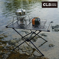 CLS Portable Folding Camping Kitchen Table with Stove