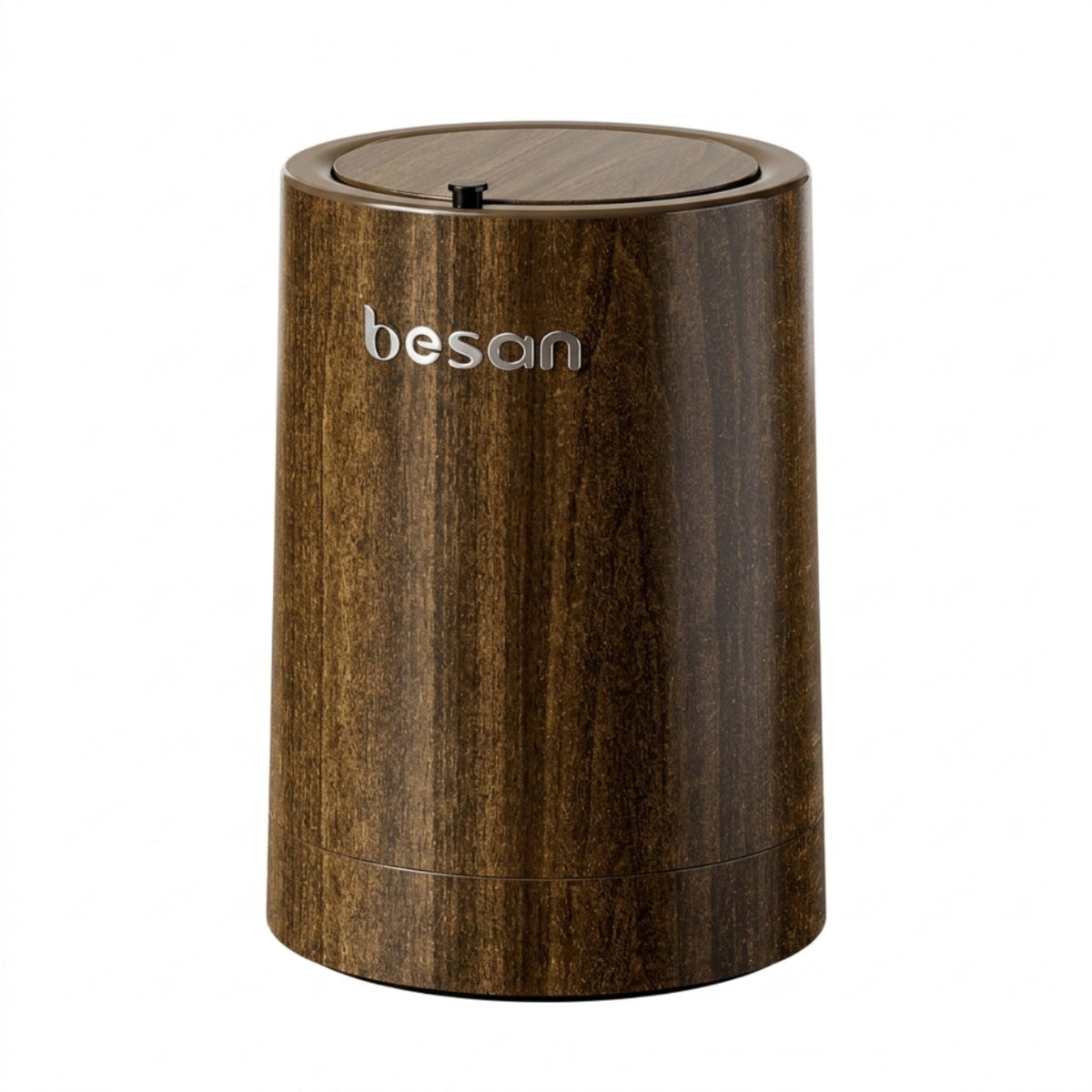 Trash Can Smooth Finish Wood-Grain Trash Can Decorative Design