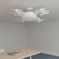 Wireless Control Fan Light Silent Operation E27 Socket Fan Light Easy