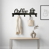 Coffee Hook Rack Black Cup Hanger Decorative for Kitchen
