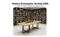 Modern Design Long Narrow Work Table Minimalist design Office Furniture Multi-Purpose Training Desk Stable collaborativenstruction for Students, Educators, Business Professionals, collaborativenference Room, Library, collaborative-Working Space, Classroom