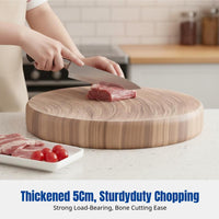 Rosewood Cutting Board, Durable Antibacterial Wood Chopping Board, Thick Whole Wood Butcher Block for Home & Commercial Kitchens