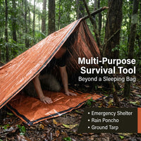 Emergency Sleeping Bag Lightweight PE Foil Thermal Sack, Waterproof Windproof Mylar for Hiking Outdo - Image 4