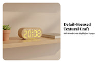 Clear Digital Clock with Lighted Base User-Friendly Alarm Clock with Nightlight Easy-to-Read Minimalist for Students, Heavy Sleepers, Nightstand, Bedroom, Desk, Office