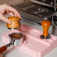 Espresso Tamping Station Sturdy Portafilter Stand Easy to Clean for Cafe