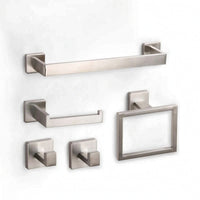 5 Pieces Bathroom Hardware Set Wall-Mounted Bathroom Accessory Kit Modern