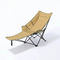 Multi-Position Moon Chair with Leg Rest Portable Reclining Camping Chair Lightweight Foldable Lawn Lounger Supportive for Campers