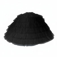 Mesh Petticoat Layered Tulle Petticoat Black for Weddings, Formal Events, Brides