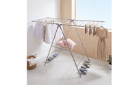 Stainless Steel Laundry Drying Rack Foldable Folding Drying Rack Space-Saving Heavy Duty for Balcony, Apartment
