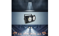 COB Stage Light High Cri Two-headHead Stage Light Lighting Bright Compact for Wedding DJs, Concerts, Clubs