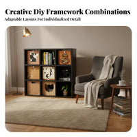 Configurable Cube Organizer Assembly Storage Single Unit Space-Saving Storage Shelf for Students, Home Dwellers, Study Room, Home Office, Playroom