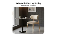 Upholstered Wooden Frame Chair Nordic design Seating Furniture Soft Upholstery Easy to Assemble for Interior Designers, Sunroom