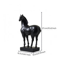 Standing Horse Figurine Rectangular Base Standing Horse Statue Indoor