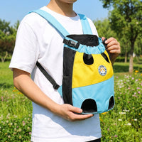 Chest Pet Bag Front Backpack for Small Dogs Cats, Oxford Material Pet Front Carrier, Portable Breathable Front Facing Pouch for Travel Hiking