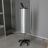 60 Pair Glasses Holder Wheeled Base Rotating Glasses Stand With Wheels