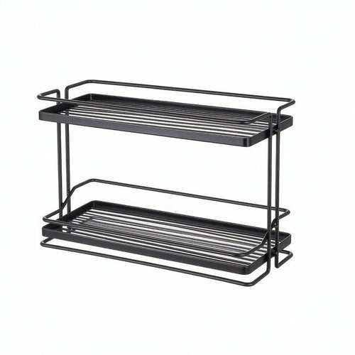 Counter Shelf Organizer with Two Tiers Ventilated Countertop Shelf Organizer