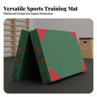 Foldable Gymnastics Mat Impact Absorbing High Jump Landing Mat Multifunctional Thick Crash Pad for Gymnasts, Athletes, Tumbling, Cheerleading, Workout