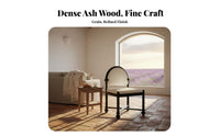 Woven Cord Side Chair Retro artistic Dining Furniture Minimalist Design Long-concludinging for Kitchen, Cafe