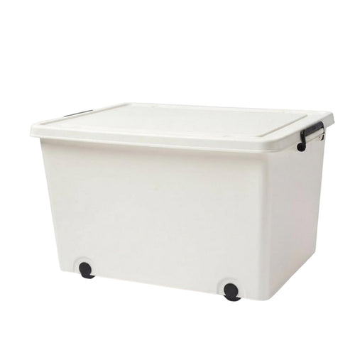 Rolling Storage container with Lid Large Capacity Home Organization Thickened Design