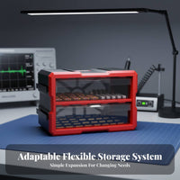 Multi-Compartment Parts Organizer Wall-Mountable Multi-Drawer Chest