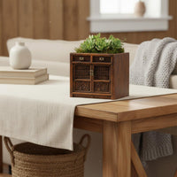 Chinese Cabinet Flower Pot Multi-Purpose House Decoration for Desktop