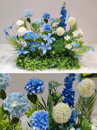 Silk Flower Arrangement for Wedding Aisle Decoration