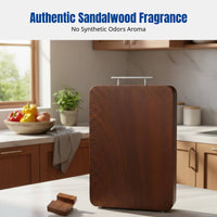 Blackwood Cutting Board, Antibacterial, Microbe-Resistant Hardwood, Square, Kitchen Use
