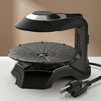Indoor Grill with Rotating Plate Countertop Electric Indoor Grill Tabletop for Kitchen