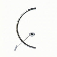 Taper Candle Holder Modern Metal Candlestick Holder Silver Finish Home Decor