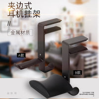 Clamp-On Headphone Stand with Hook and Desktop Clip