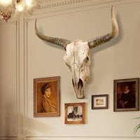 Vintage Resin Yak Head Wall Hanging Decor for Living Room