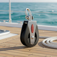 Stainless Steel Nylon Pulley Stainless Steel Swivel Pulley Rustproof Sailing Block for Sailors, Boating, Outdoor, Home Gym