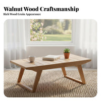 Japanese aesthetic Tea Table Hardwood Wood Construction foldable Floor Table