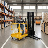 Forklift Cage Wire-Mesh Forklift Personnel Workstation Locking Pin Industrial Gear for Warehouse