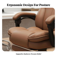 High-Back Reclining Chair with Footrest Ergonomic Design for Executives, Gamers