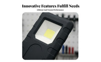 Attachable COB Work Lamp High Brightness Bulb Attachable Worklight Handheld COB Inspection Lamp Multifunctional for Garage