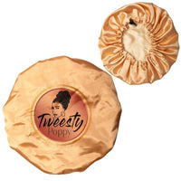 Hair Bonnet for Sleeping Women, Double Layer Satin Cap with Adjustable Wide Band Cover for Curly Protection