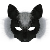 跨境万圣节化妆舞会面具遮脸猫女半脸猫狐狸面具派对cosplay道具