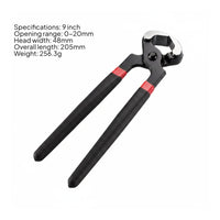 Angled Nail Puller Textured Grip Nail Puller Black Finish