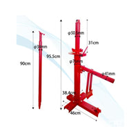 Heavy-Duty Manual Tire Changer Floor-Mounted Tire Changer with Pry Bar Compact Rim Lifter Sturdy for Workshops