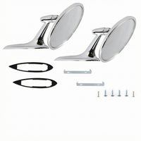 Vintage Car Rearview Mirrors Long Tapered Arms Vintage Round Car Mirror