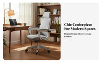 High-Back Ergonomic Sled Chair Designed for Long Sitting Office Furniture