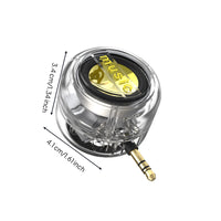 Speaker with 3.5mm Plug Compact Line-in Speaker Lightweight Mini for Travelers, Travel, Desk