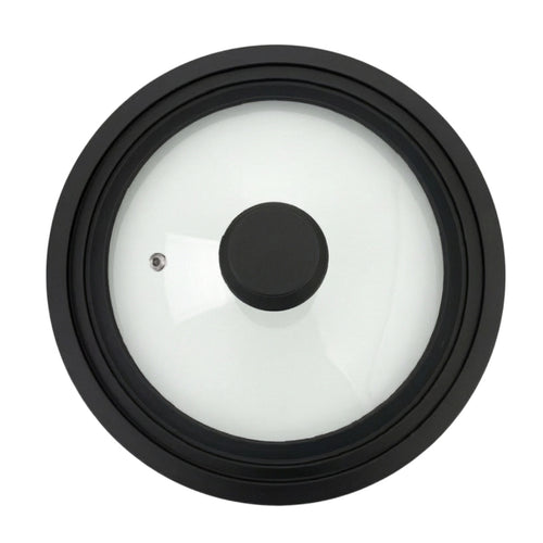 Strengthened Glass Lid with Silicone Edge Vented Glass Lid with Silicone Edge Flexible for Home Cooks