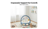 Spine Support Inflatable Sofa Anti-Fall Design Sit-Training Chair Safety Guardrails Sitting Aid unrestricteds parents' Hands for Infants, Babies, Toddlers, Indoors, Living Room, Feeding Time, play mealtimes