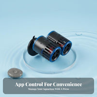 Double Head Aquarium Pump Quiet Aquarium Water Circulator Pump Freshwater and Saltwater Use Submersible Water Circulator for Marine Aquariums