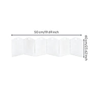 6 Pieces Folding Pet Gate Clear Acrylic Pet Gate Lightweight for Doorways, Dogs
