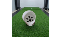 Perforated Base Golf Hole Cup Cylindrical Golf Green Insert White Putting Putting Target Cup Cover Plastic