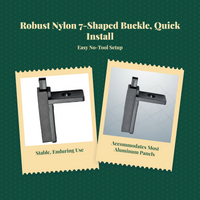 pane Decoration, Removable Aluminum Alloy 7-Shaped Buckle, Plastic Corner Connector, DIY Home Office