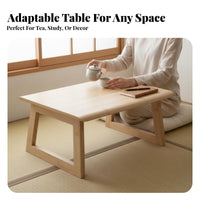 Space-Saving Foldable floor Table Japanese design Foldable floor surface Portable Floor Desk Multi-Functional for Apartment Dwellers, Families with Children, Bay alcove, Small Spaces, Dorm Room, Home Office